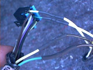 attaching tail wires to fatory connector