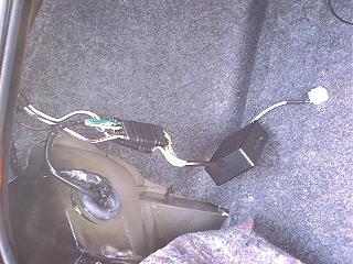 connecting control box to tail lights