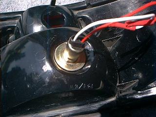 lamp socket in place
